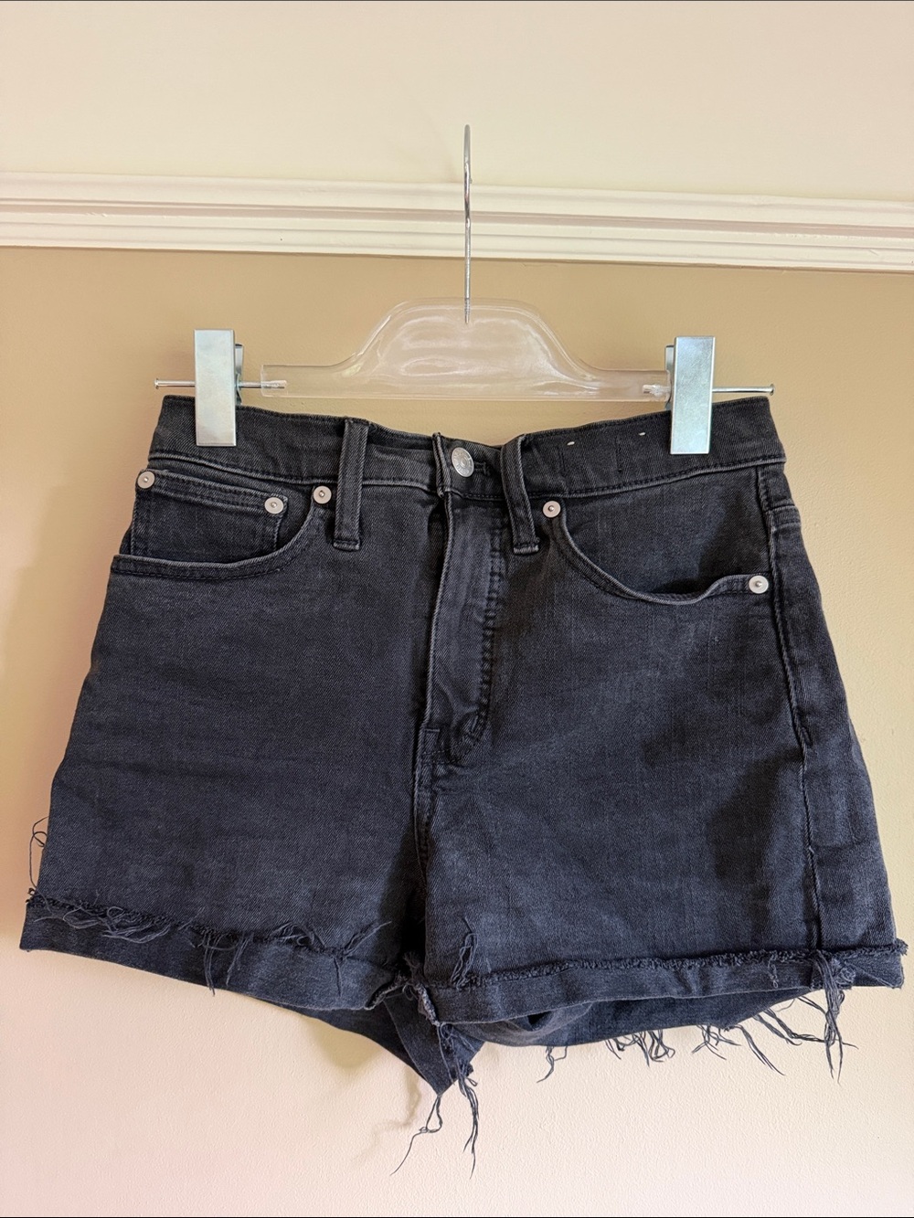 Madewell high rise cut off shorts